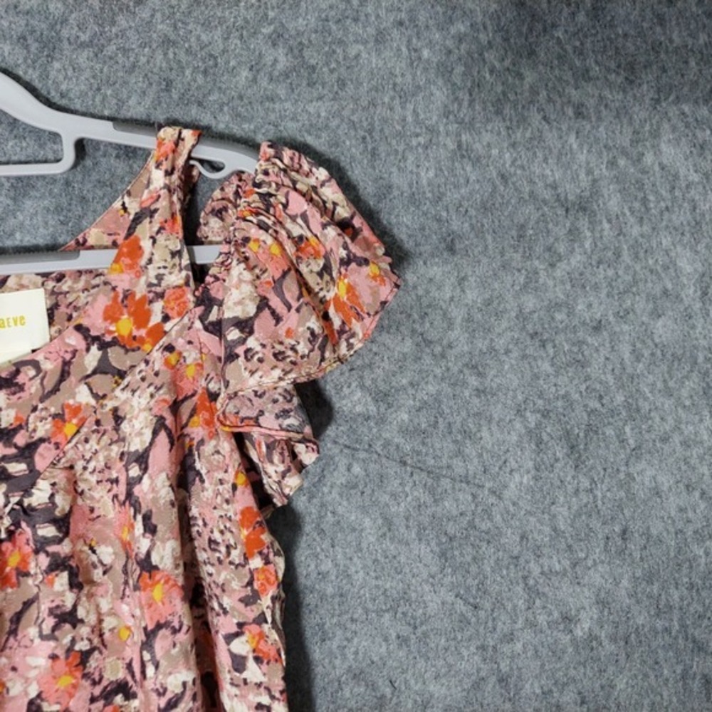 Maeve Top S Cold Shoulder Ruffle Dainty‎ Floral  Lightweight Cottage Boho Garden - Picture 14 of 16